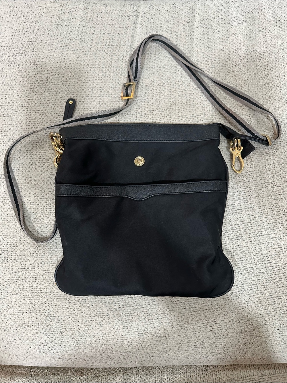 JPK Paris 75 Black Crossbody Shoulder bag